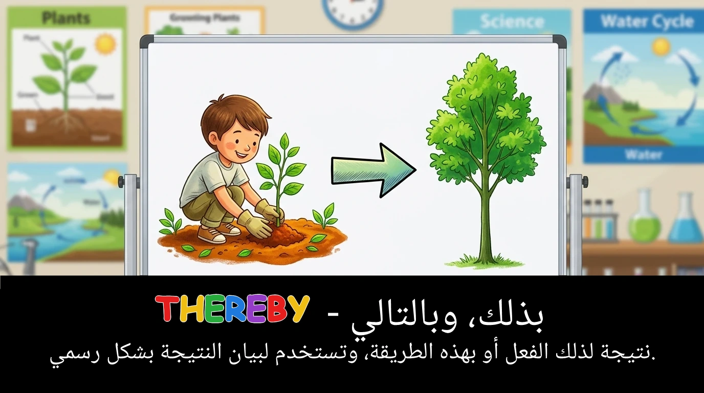 Arabic Illustration for thereby
